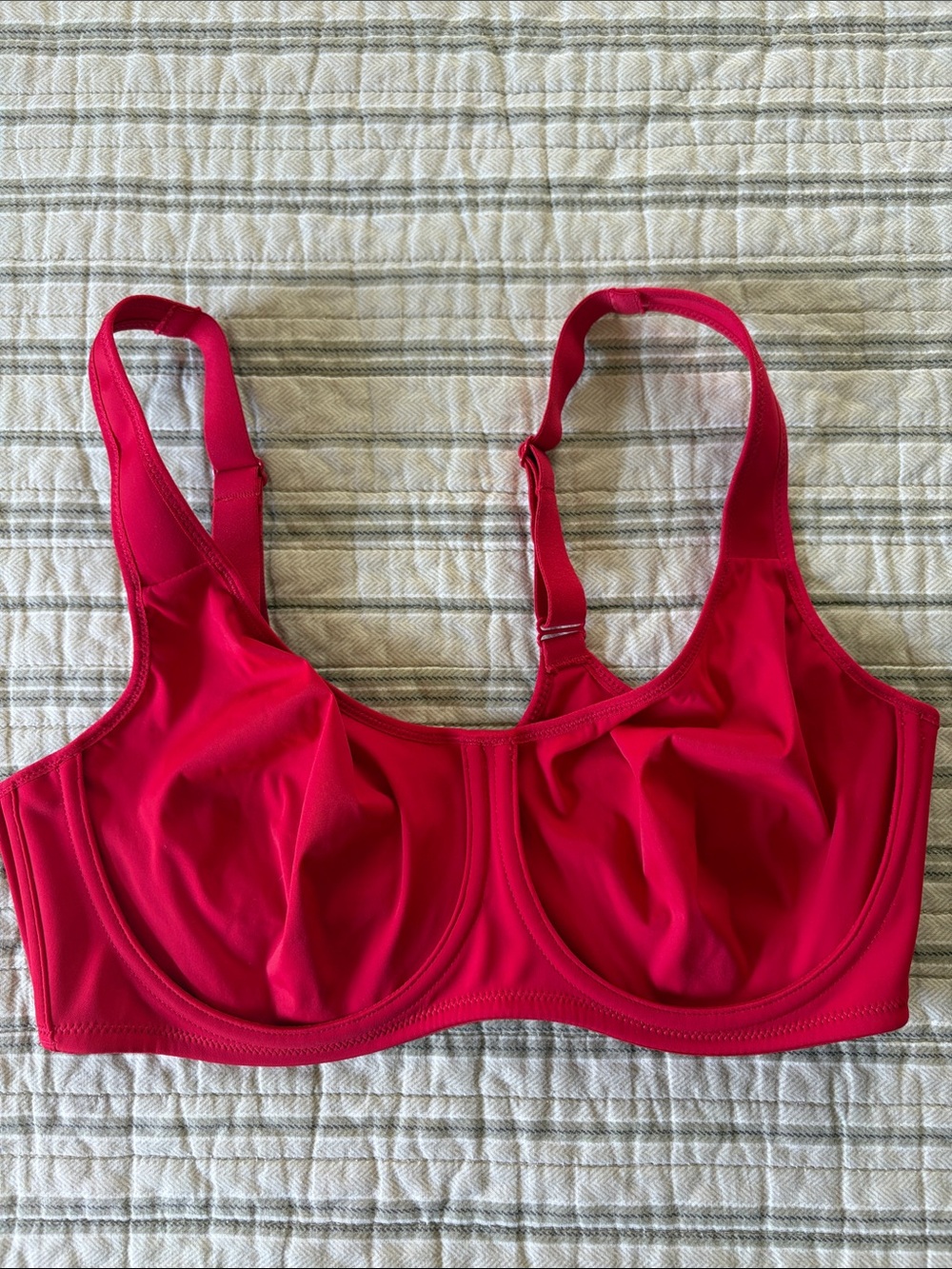 Delimira Red Supportive Unlined Bra
